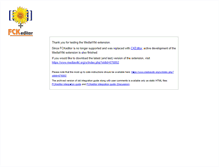 Tablet Screenshot of mediawiki.fckeditor.net